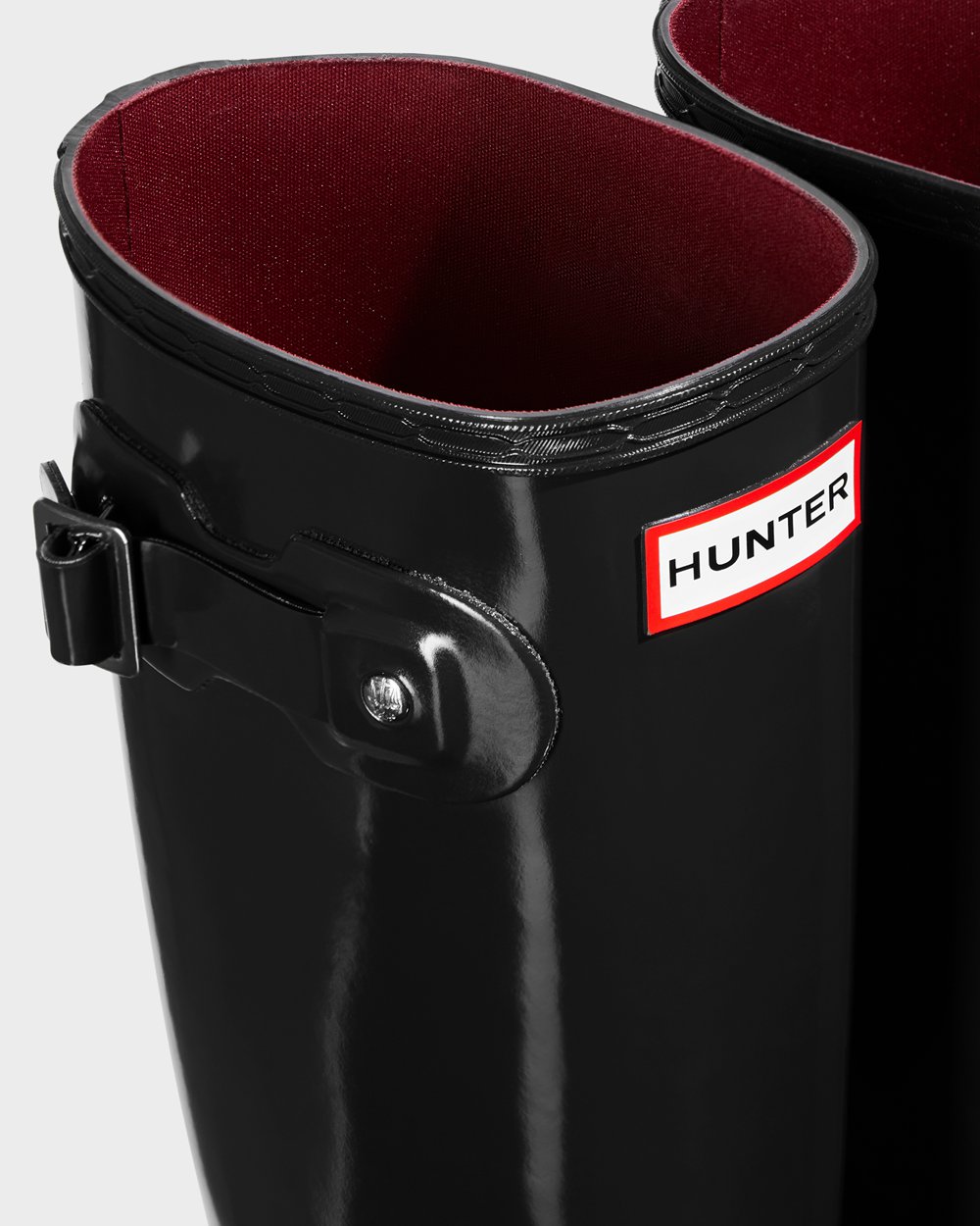 Hunter Mujer Original Gloss - Botas de Lluvia Negras - 071-JCDSFH